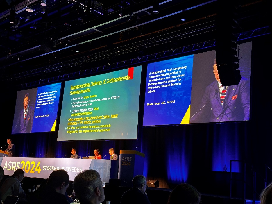 A group of people at a podium Description automatically generated