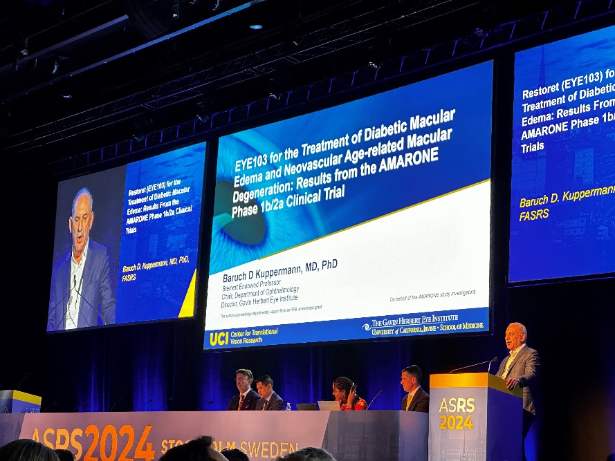 A group of people standing at a podium Description automatically generated